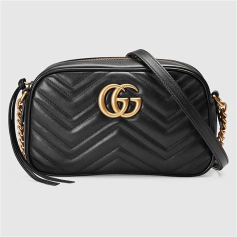 gucci marmont mini nera in pelle matelassé|gucci marmont matelassé mini bag.